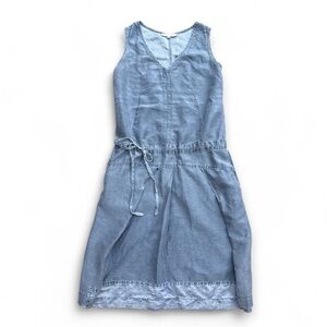 Chic Denim Blue Midi Dress